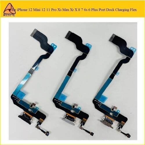 10Pcs USB Charging Dock Charger Socket Port Jack Plug Connector Flex Cable For iPhone Xs Max headphone Audio Jack for iPhone Xs