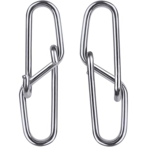 100pcs/lot 0#-6# 12mm-28.5mm Diamond Snap Fishing Barrel Swivel Safety Snap Swivel Snap Swivels Fishing Tackle Accessories Tool