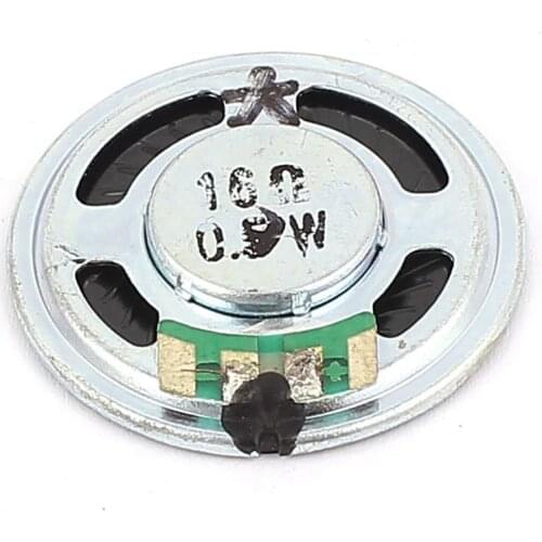 36mm 16 Ohm 1W aluminum housing internal magnet speaker Aluminum, Metal, Plastic internal magnet speaker