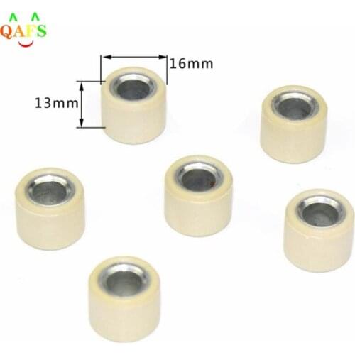 6Pcs GY6 50 80cc Driving Wheel Variator Roller Modified Scooter Engine Parts
