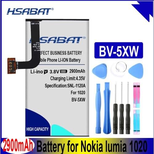 HSABAT 2900mAh BV-5XW Battery for Nokia Lumia 1020 EOS zoom Lumia1020 RM-876 RM-875 RM-877 RM 876 875 877