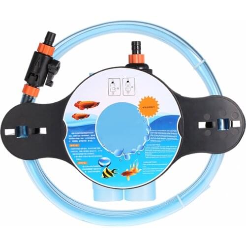 Aquarium Water Changer Fish Tank Siphon Gravel Cleaner Washer Water Cleaning Filling Acuarios Aquarium Cleaning Tool with Switch