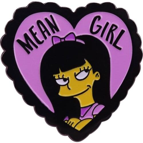Mean girl collar pin best friends sisters gang party favor