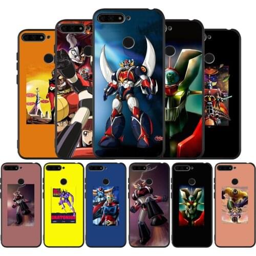 Grendizer black Silicone Phone Case For honor 20 Pro 8 8X 9 10 20 Lite for Mate 10 30 Lite Pro cover