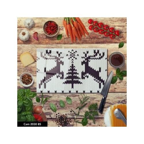 Chopping Temperred Glass Decorative Kitchen Cutting Board Easy Clean Healthy Food Fruit Presentation