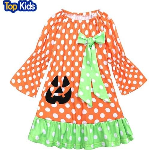 Kids Child Fancy Dress Party Halloween Costume Incredible Pumpkin Costume dress for toddler MBD071