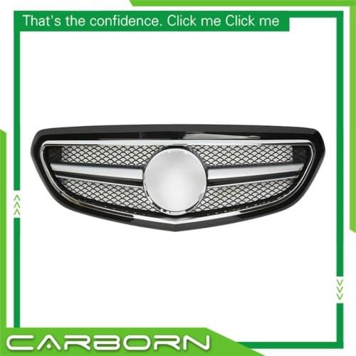For Mercedes-Benz E-class W212 2014-2016 Classic Style with Emblem gloss black/flat black/silver/chrome/no painted Front Grille