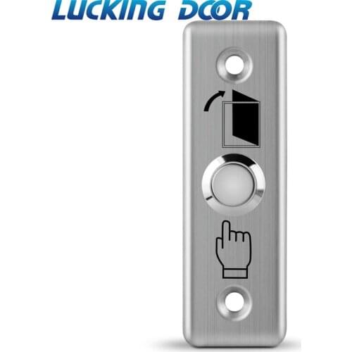 CS10 Stainless Steel Exit Button Push Switch Door Sensor Opener Release Magnetic Lock Access Control exit button