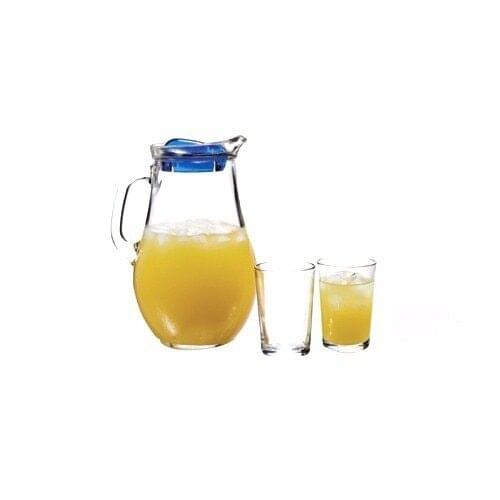 Water Kit 6 Pcs Cups + 1 Water Jug Water Bottle, Tap Lemonade, Glass Teapot, drink Dispenser Tap Lemonade
