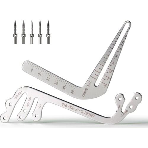 Dental Implant Guide Set Oral Planting Locator Positioning Guide Drilling Positioning Ruler Angle Ruler Implant Tools Dentist