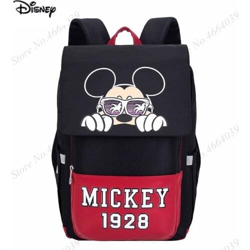 2019 New Disney Diaper Bag Toddler Mommy Diaper Backpack Cartoon Micky Travel Bag Large Capacity Baby Products Cartoon Bags