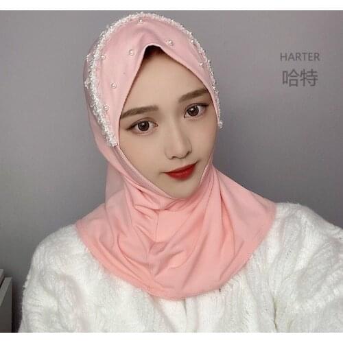 Spring 2021 Moslem Casual Sports Instant Jersey Hijab For Women