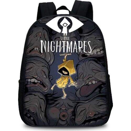 New Little Nightmares 2 Kindergarten Backpack Cartoon Game Little Nightmares Toddler Kids School Bag Waterproof Children Mochila