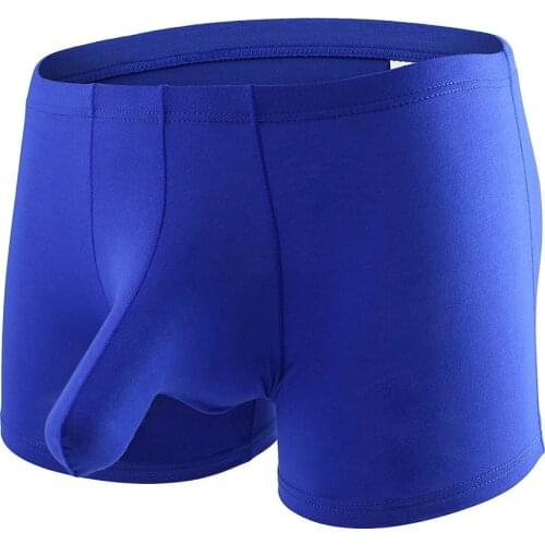 2021 Sexy Summer Mens Underwear Solid Color Low Waist Smooth Soft And Comfortable Breathable Fashion Casual Daily Boxer