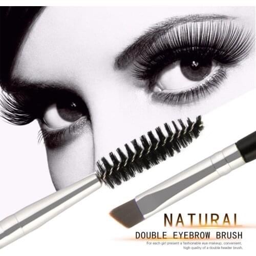 Portable Single Double Eyelash Makeup Brush Eyebrow Brush Mascara Wands Eyelash Extension Tool Professional Makeup Brush Tool