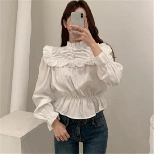 Женские рубашки с рюшами RUGOD China At AliExpress