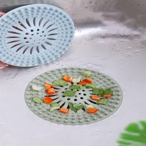 Silicone Mesh Kitchen Sink Strainers for Sink Filters Sewer Hair Catch Colanders Bathroom Clean Floor Sieve Drain Filter Gadgets