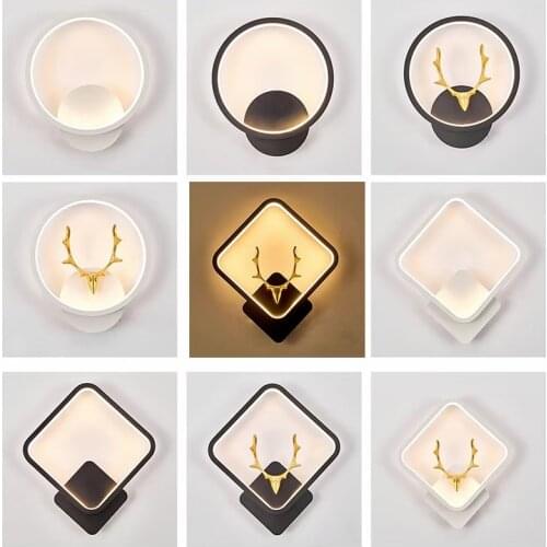 Postmodern Nordic LED Wall Lamps For Bedroom Apartment Living Room Unique Indoor Decor Creative Contracted Lighting Luminaire