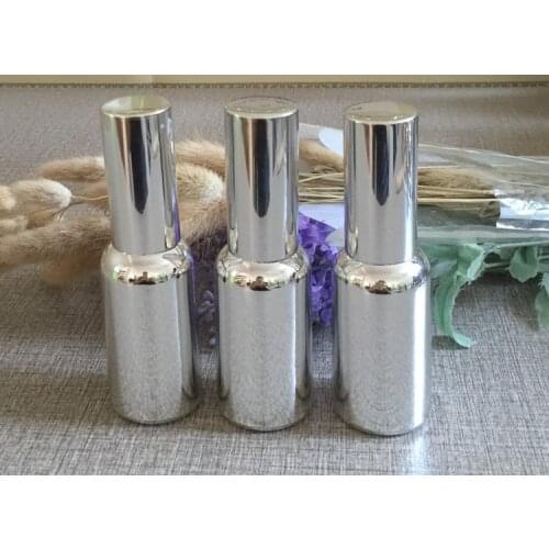 30ml glass empty luxury bottle silver plated 1 ounce fine mist spray bottle for perfume wholesale spray bottles f essential oil