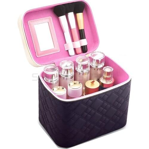 Make up bag large capacity waterproof portable cosmetic storage box multi function net red wind over fire storage box