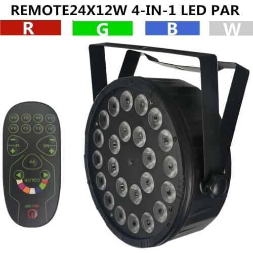 24X12W REMOTER LED PAR RGBW PAR / disco light dmx 4/8CH led wash light stage professional