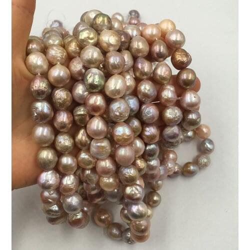 Pearl beads,12-14 mm nature freshwater loose pearl,kasumi baroque shape AA high luster