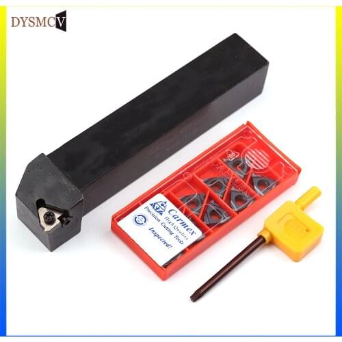 1PCS SER1212H16 SER1616H16 SER2020K16 SER2525M16 10PCS 16ER AG60 AG55 A60 Carbide Insertion Lathe Lathe Tool Holder