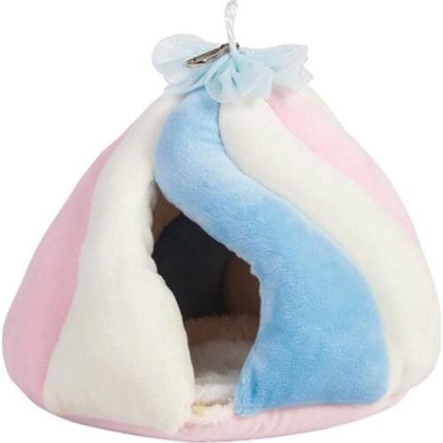 1pc Hamster Hanging Hammock Warm Soft Cute Hamster Swing Bed Hamster Cage Hammock Pet Supplies Bird Accessories