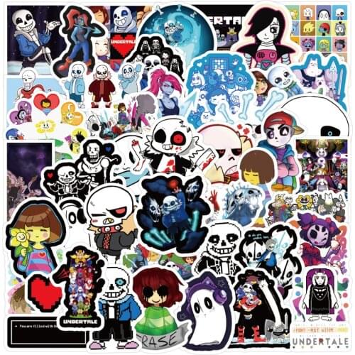 10/30/50PCS Undertale Game Stickers DIY Skateboard Fridge Guitar Travel Snowboard Motorcycle Cartoon Sticker Decals for Kid Gift