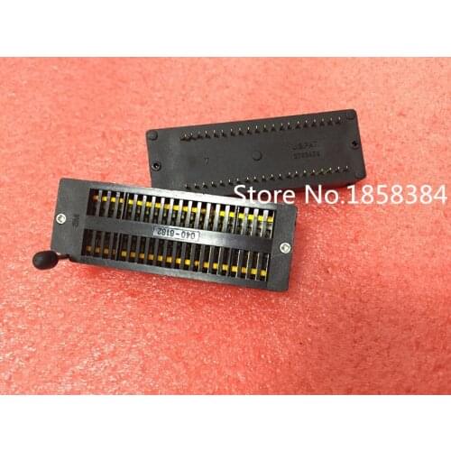 10Pcs/lot) 2.54mm, 3M 40 Pin gold plated Black ZIF DIP IC Socket