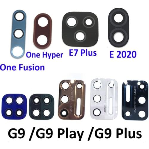 10pcs/Lot, Back Rear Camera Glass Lens For Moto One Zoom Fusion Hyper E7 E6 G9 Plus Play E 2020 G10 G30 E6s With Adhesive