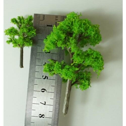 Assorted Diorama 20pcs Scenery Model Tree Miniature 1/100 Projects Landscape