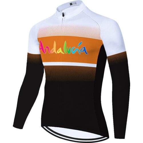 Andalucia Summer Spirng Masculina Ropa Jerseys Uomo Jersey Cycling Clothes Hombre Maillot Ciclismo Masculino Maglia Ciclismo