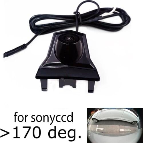 Close180 degree CCD HD Car vehicle Front Camera for Cadillac ATS-L 2016 SRX 2012 to 2014 front view camera under mark grille