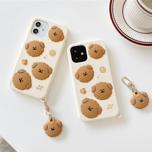 3d Anime Phone Case for Apple iphone 6 7 8PLUS cover for iphone11 xs xr 12pro max puppy unicon cover pendant dropship wholesale
