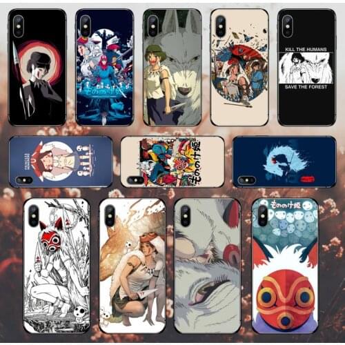 Japanese Anime Princess Mononoke Phone Case for iPhone 11 12 pro MINI XS MAX 8 7 6 6S Plus X 5S SE 2020 XR