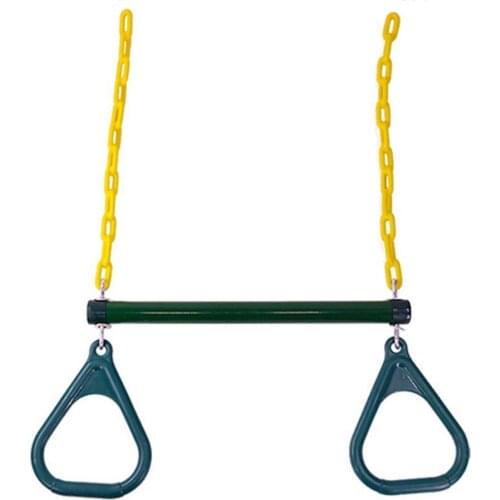 Kids Swing Toy Iron Carabiner Locking Rings Chain Trapeze Swing Bar Outdoor Playing Set Gym Swing Games Toys For Children kid