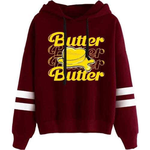 Hot Sale Album Kpop Butter Hoodies Women Bangtan Boys Sweatshirts JIN SUGA J HOPE JIMIN V JUNGKOOK RM Letter Hoodie Girls Clothe