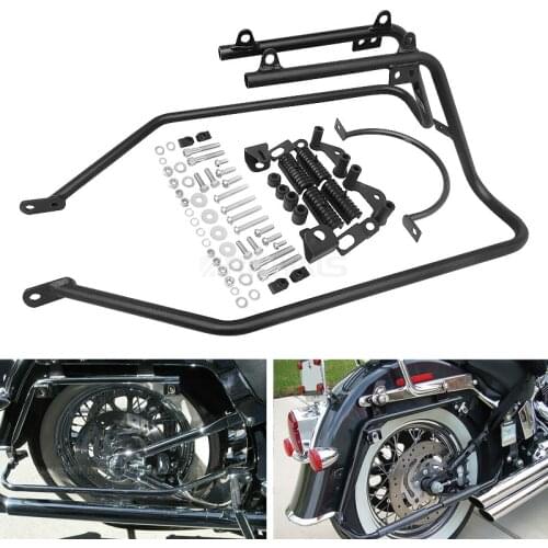 Motorcycle Black Saddlebag Conversion Brackets For Harley Sportster XL 883 1200 Forty-Eight 2004-2014 13 12 11 10 09 08 07 06 05