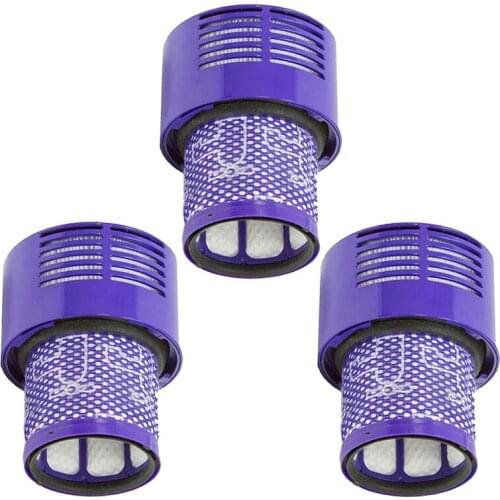 Washable Filter Unit For Dyson V10 Sv12 Cyclone Animal Absolute Total Clean Vacuum Cleaner (Pack Of 3)
