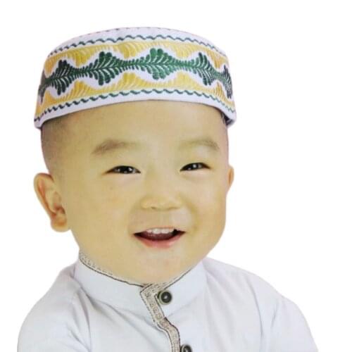 Summer hat muslim arabic turban muslim boys caps Embroidered Muslim boy boys hat Wholesale / dropshipping 122836