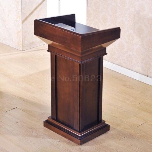 New solid wood podium speech desk welcoming reception desk teachers podium wedding hosted vows