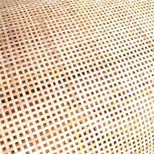 70CM x 15 Meters Natural Indonesian Real Rattan Wicker Cane Webbing Rattan Woven Roll Wardrobe Shoe Square Mesh Radio Weave
