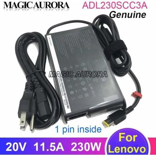 Genuine 230W ADL230SCC3A 20V 11.5A Laptop Adapter For For LENOVO THINKPAD Y910 R720 Y9000K Y900 Y7000P P53 81Y6005SUK Charger