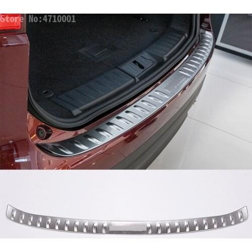 Stainless Steel Car Tail Trunk Bumper Door Threshold Protector Plate Cover Trim For Jaguar F-Pace x761 Car Accessories With logo