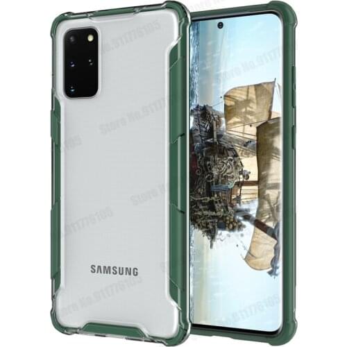 Four Corners Shockproof Phone Case For Samsung Galaxy S21 S20 Ultra Note 20 10 Plus A32 A52 A72 M31 Soft Clear Transparent Cover