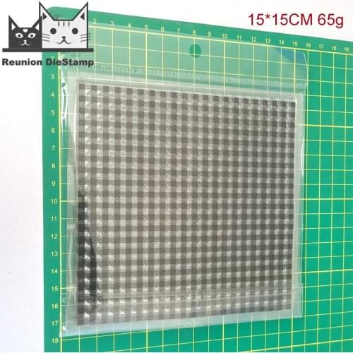 Reunion Grid Country Gingham CLEAR STAMPS DIY Scrapbooking Card Album Paper Craft Rubber Transparent Silicon Clear Stamp