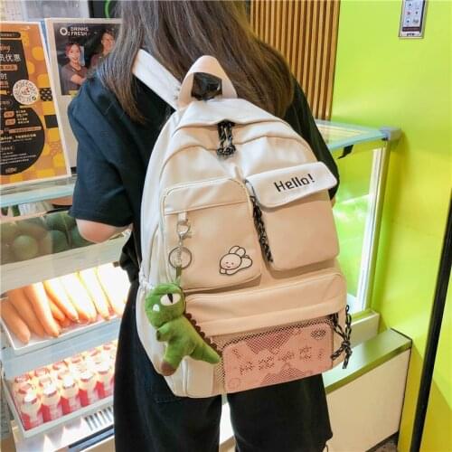 Backpack Women Backpack Fashion Women Shoulder Bag solid color School Bag For Teenage Girl Children Backpacks Travel Bag