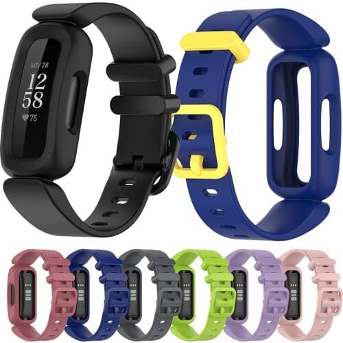 Silicone Wrist Strap For Fitbit Ace 3 Smart Wristband Bracelet Replacement Watchband For Fitbit Inspire 2 Watch Band