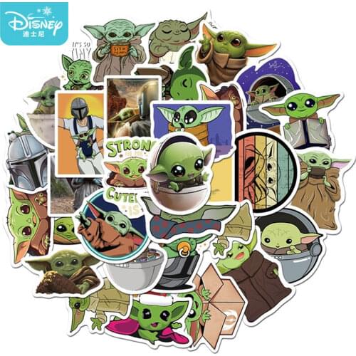10/50/PCS Anime Movie Star Wars Baby Yoda Stickers Waterproof Skateboard Laptop Guitar Luggage Graffiti Sticker Girl Kids Toys